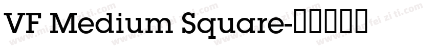 VF Medium Square字体转换